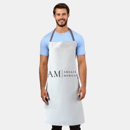 Monogramm Personalisierte Schürze (Getragen)
