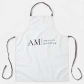 Monogramm Personalisierte Schürze (Vorderseite)