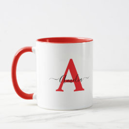 Monogramm-personalisierter Becher  Tasse