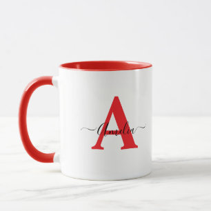 Monogramm-personalisierter Becher Tasse