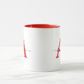 Monogramm-personalisierter Becher  Tasse (Zentrum)