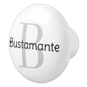 Monogramm-Personalisierter Druckknopf Keramikknauf (Rechts)