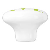 Monogramm-Personalisierter Druckknopf Keramikknauf (Seitenansicht)