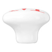 Monogramm-Personalisierter Druckknopf Keramikknauf (Seitenansicht)