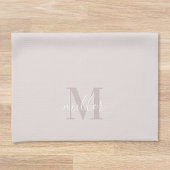 Monogramm Personalisierter Name für moderne rosa Geschirrtuch
