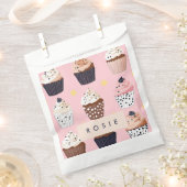 Monogramm Personalisierter Niedlicher Süßkuchen Geschenktütchen (Ausgeschnitten)