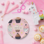 Monogramm Personalisierter Niedlicher Süßkuchen Pappteller (Party)