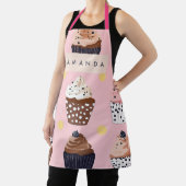 Monogramm Personalisierter Niedlicher Süßkuchen Schürze (InSitu)