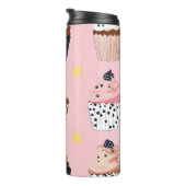 Monogramm Personalisierter Niedlicher Süßkuchen Thermosbecher (Nach rechts gedreht)