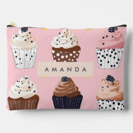 Monogramm Personalisierter Niedlicher Süßkuchen Zubehörtasche