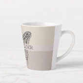 Monogramm personalisierter Schmetterlingsname Milchtasse (Rechts)