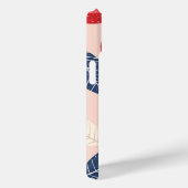 Monogramm-Personalisiertes Cherry-Leaf-Muster Case-Mate iPhone Hülle (Rückseite / Rechts)