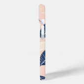 Monogramm-Personalisiertes Cherry-Leaf-Muster Case-Mate iPhone Hülle (Rückseite / Links)