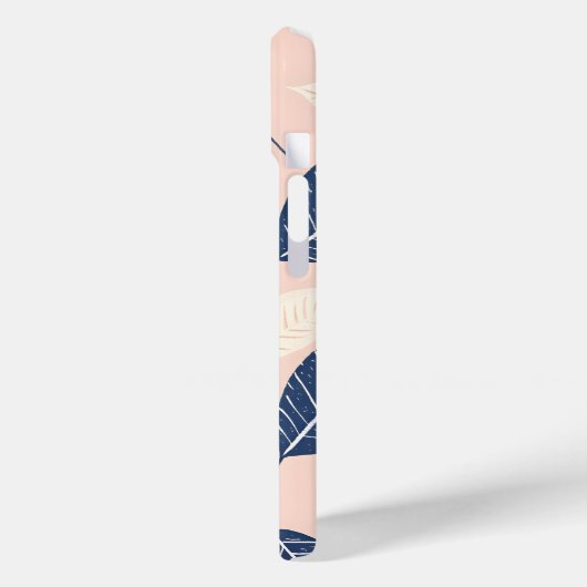 Monogramm-Personalisiertes Cherry-Leaf-Muster Case-Mate iPhone Hülle (Rückseite / Links)