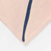 Monogramm-Personalisiertes Cherry-Leaf-Muster Fleecedecke (Ecke)