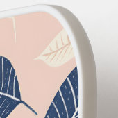 Monogramm-Personalisiertes Cherry-Leaf-Muster Pickleball Schläger (Linke Seite)