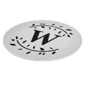 Monogramm Personalisiertes Krängungsbrett Schneidebrett (Ecke)