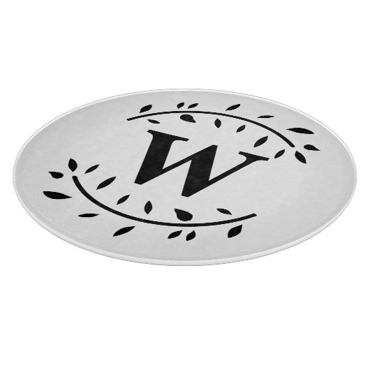 Monogramm Personalisiertes Krängungsbrett Schneidebrett (Ecke)