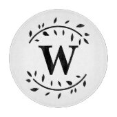 Monogramm Personalisiertes Krängungsbrett Schneidebrett (Vorderseite)