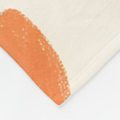 Monogramm Personalisiertes Niedliches Federmuster Fleecedecke (Ecke)