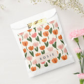 Monogramm Personalisiertes Niedliches Federmuster Geschenktütchen (Versiegelt)