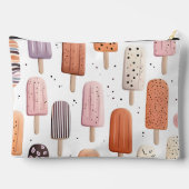 Monogramm Personalisiertes Niedliches Federmuster Zubehörtasche (Rückseite)