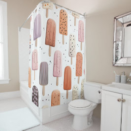 Monogramm Personalisiertes Niedliches Popsitätsmus Duschvorhang