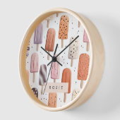 Monogramm Personalisiertes Niedliches Popsitätsmus Uhr (Winkel)