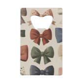 Monogramm Personalisiertes Retro-Vintages Muster Geldbeutel Flaschenöffner (Rückseite)