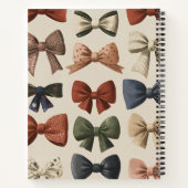 Monogramm Personalisiertes Retro-Vintages Muster Notizblock (Rückseite)