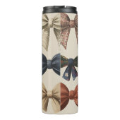 Monogramm Personalisiertes Retro-Vintages Muster Thermosbecher (Rückseite)