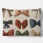 Monogramm Personalisiertes Retro-Vintages Muster Zubehörtasche (Rückseite)