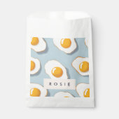 Monogramm Personalisiertes schräges Ei-Muster Geschenktütchen (Vorderseite)