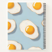 Monogramm Personalisiertes schräges Ei-Muster Notizblock (Rückseite)