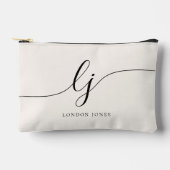 Monogramm Personalisiertes Skript Anfangsname Kari Zubehörtasche (Vorderseite)