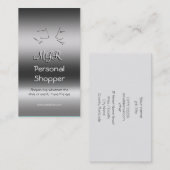 Monogramm, Persönlicher Einkäufer, Gesprächsköpfe Visitenkarte (Vorne/Hinten)