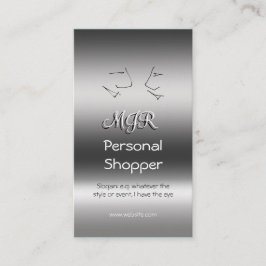 Monogramm, Persönlicher Einkäufer, Gesprächsköpfe Visitenkarte