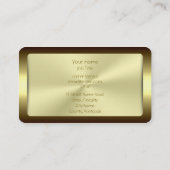 Monogramm, persönlicher Trainer, goldenes Phoenix Visitenkarte (Rückseite)