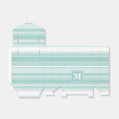 Monogramm Pfefferminzstreifen Geschenkschachtel (Ungefaltet)