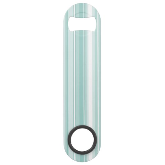 Monogramm Pfefferminzstreifen Speedflaschenöffner (Rückseite)