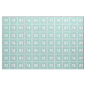 Monogramm Pfefferminzstreifen Stoff (Fat Quarter (45,7 x 55,9 cm))
