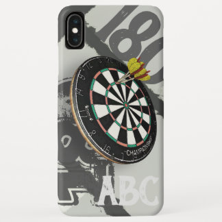 Monogramm Pfeil-Spielerdartboard-180 iPhone XS Max Hülle