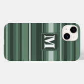 Monogramm Phalelgrün Case-Mate iPhone Hülle (Rückseite (Horizontal))