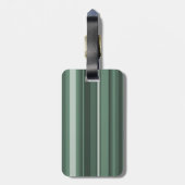 Monogramm Phalelgrün Gepäckanhänger (Rückseite vertikal)