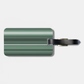 Monogramm Phalelgrün Gepäckanhänger (Rückseite horizontal)