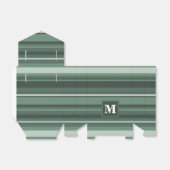 Monogramm Phalelgrün Geschenkschachtel (Ungefaltet)