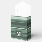 Monogramm Phalelgrün Geschenkschachtel (Geöffnet)