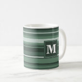 Monogramm Phalelgrün Kaffeetasse (VorderseiteRechts)