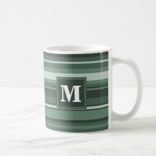 Monogramm Phalelgrün Kaffeetasse