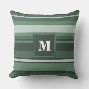 Monogramm Phalelgrün Kissen